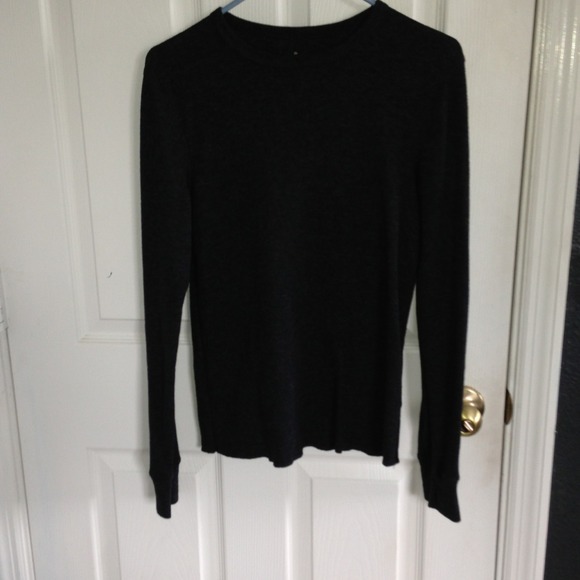 Dark Grey Long Sleeve Men's Shirt