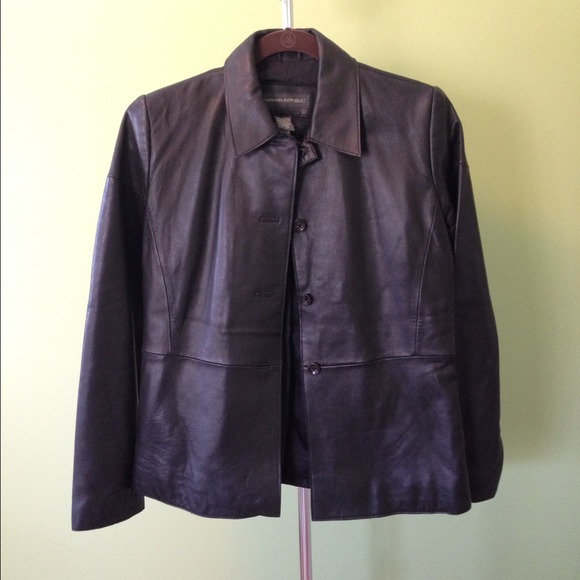 BR black leather jacket