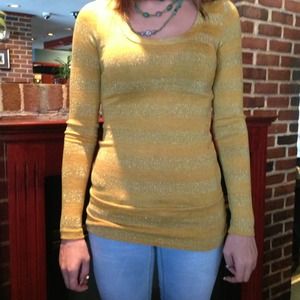 Gold long sleeve shirt