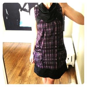 ***RESERVED***Cowl-neck mod dress