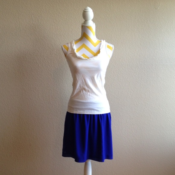 LOFT Ruffle Neck Tank Size XS