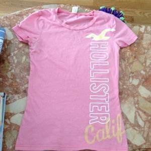 ❌Sold❌ Pink Hollister T-shirt