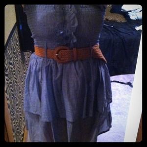 Rue 21 Blue Button-Up Dress