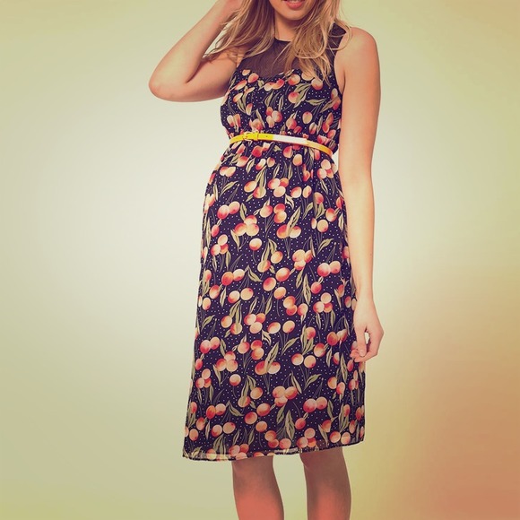 *Sold* ASOS Peach Print Maternity Dress Size 6