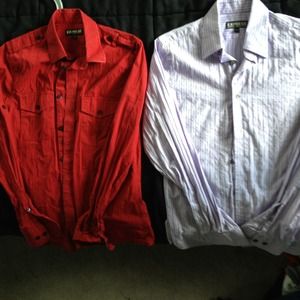 Bundle of 2 men's Long Sleeve Shirts