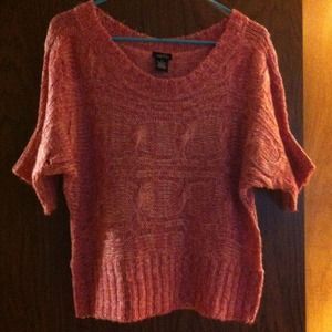 ❗Reduced❗Pink short sleeve sweater nwot