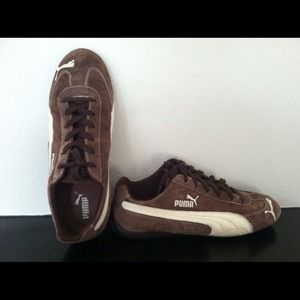Puma casual suede brown & cream shoes