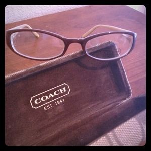 Coach ophthalmic frame brown/ Carmel w/ case