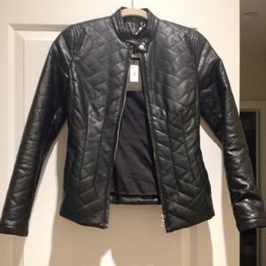 AX Armani Exchange Quilted Faux leather jacket XS