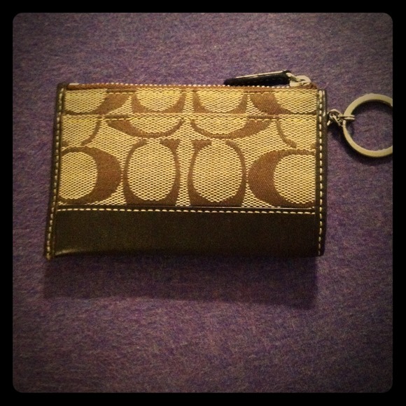 Brown Coach Coin Purse