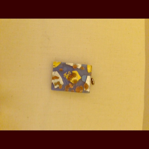 Authentic murano Italian glass charm for necklace