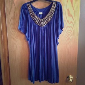 *Reduced* Butterfly Blue Dress Size Small