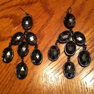 Express Black Earrings