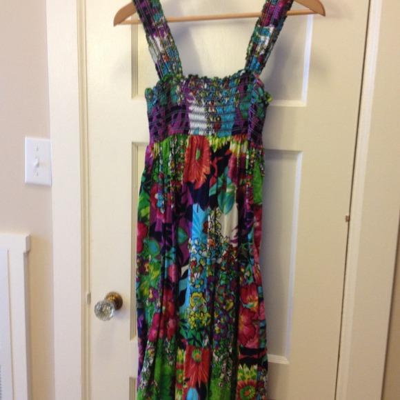 Floral maxi dress.