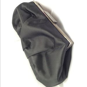 **SOLD** Black satin clutch