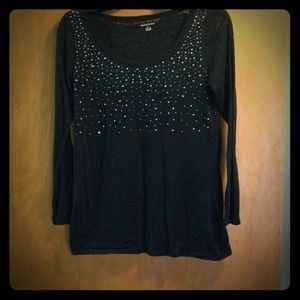 SOLD IN BUNDLE Burnout long sleeve t with bling