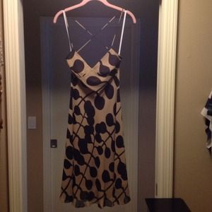 Max Studio Taupe & Black Dress