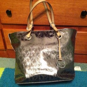 Michael Kors metallic tote (large)! Was 195!