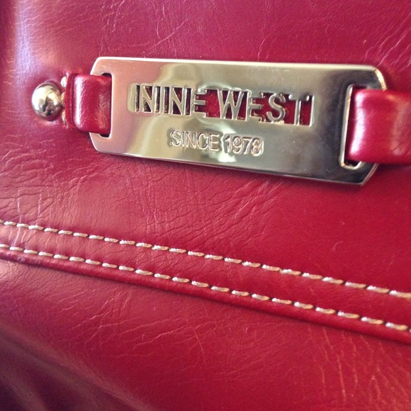 Nine West Red Leather Handbag - Picture 2 of 3