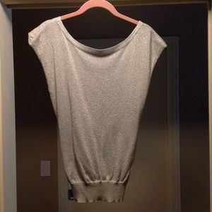 Silver Backless Top