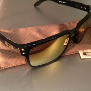 Oakley Holbrook yellow lenses sunglasses