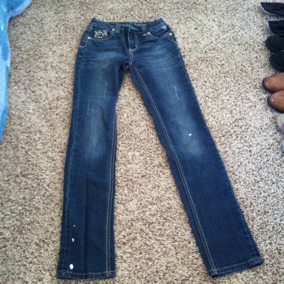 Dark blue skinny jeans