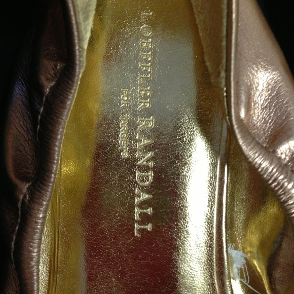 👠Loeffler Randall for Target Rosette Gold Flats - Picture 2 of 4