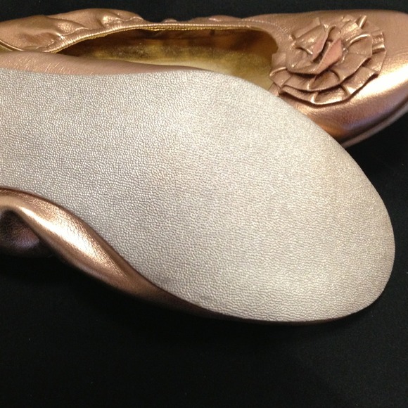 👠Loeffler Randall for Target Rosette Gold Flats - Picture 4 of 4
