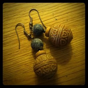 Wooden earrings