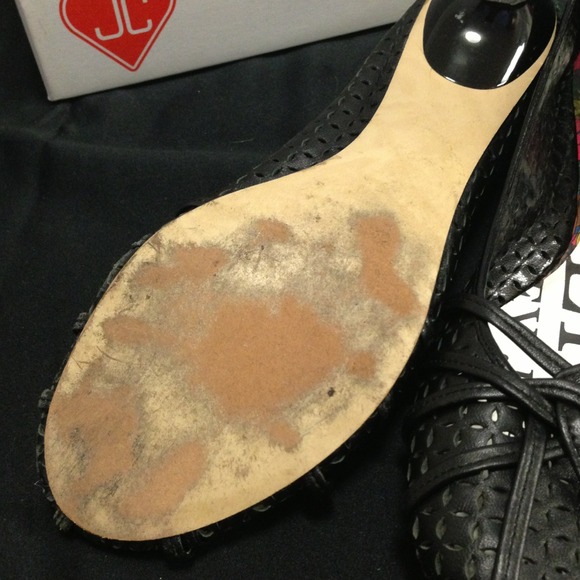 👠Jeffrey Campbell Elle Black Kid Skin Flats - Picture 4 of 4