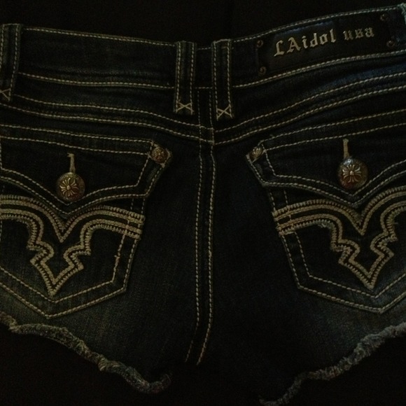 La idols jean shorts size M w:31-l:2-1/4 - Picture 2 of 2