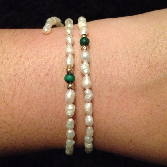 Opal and jade wrap around bracelet