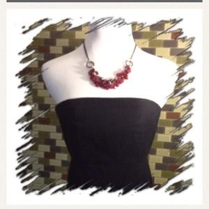 Gap Strapless Black Dress