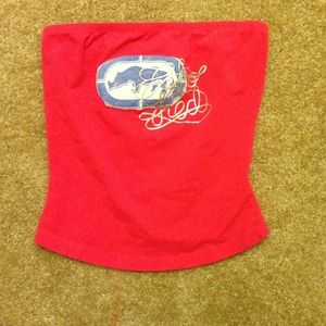 Summer pink tube top