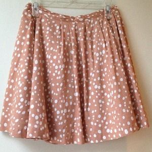 Pink Polka Dot Forever 21 Circle Skirt