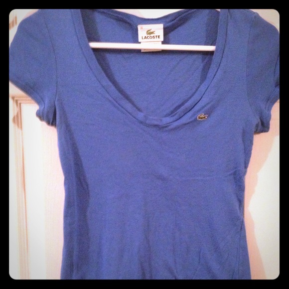Lacoste royal blue sexy tee