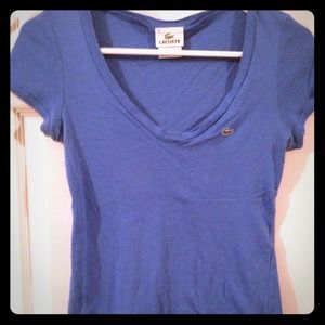 Lacoste royal blue sexy tee