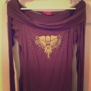 BCBG off the shoulder top