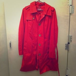 Long coat. Orange. Never worn. Brand new.
