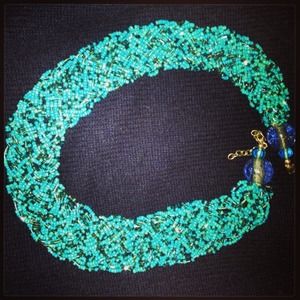 VINTAGE Turquoise beaded necklace
