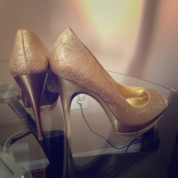 Gold Bakers Heels