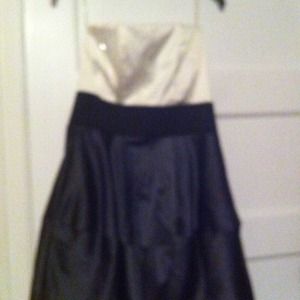 White black and grey tube dress