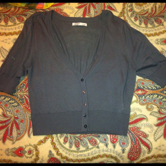 Sheer dark gray cardigan!