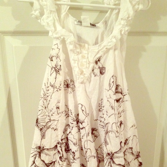 White and black sundress