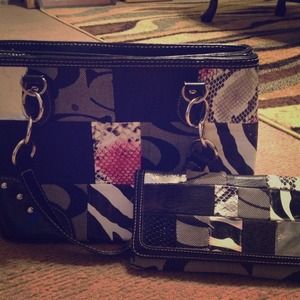 Coach inspired purse and wallet
