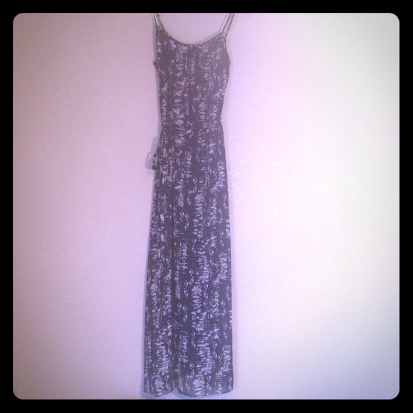 Maxi Dress! Black&Tan/off white Aztec