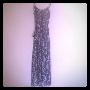 Maxi Dress! Black&Tan/off white Aztec