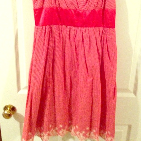 Red and white polka dot sundress
