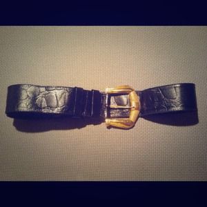 Black vintage belt