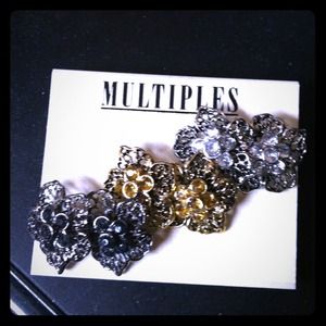 Three sets of earrings! Never worn